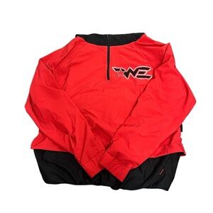 Woodlands elite cheer company warm up practice half zip up jacket hoodie